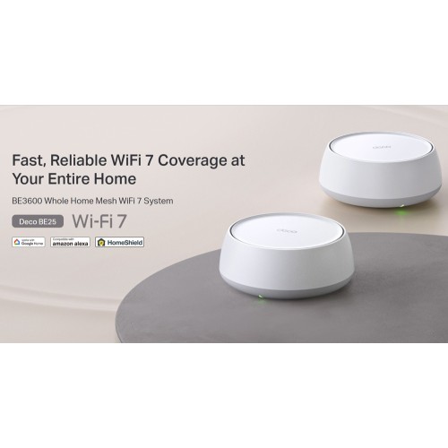 TP-Link TP-LINK Home Mesh WiFi 7 System Deco BE25, 3600Mbps ΒΕ3600, V1.0