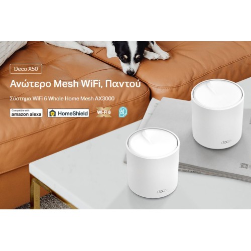 TP-Link TP-LINK Home Mesh WiFi 6 System Deco X50, 3000Mbps AX3000, V1.0