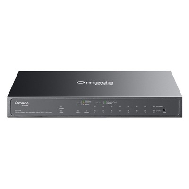 TP-Link TP-LINK easy managed switch ES210GP, 10x Gigabit θύρες, PoE+, V1.0