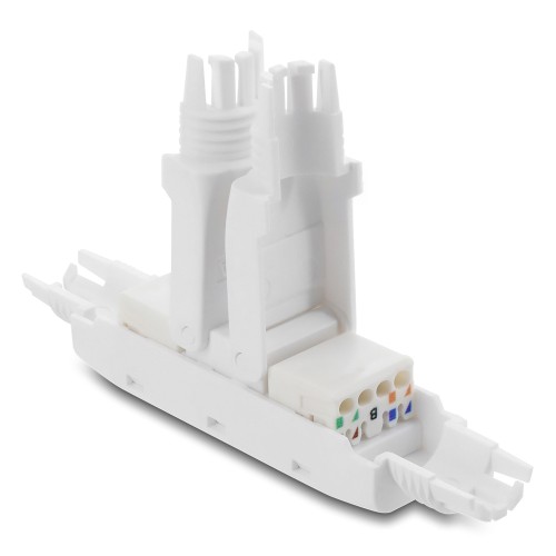 DELOCK DELOCK σύνδεσμος LSA 91126, CAT 6A unshielded, tool-free, λευκός