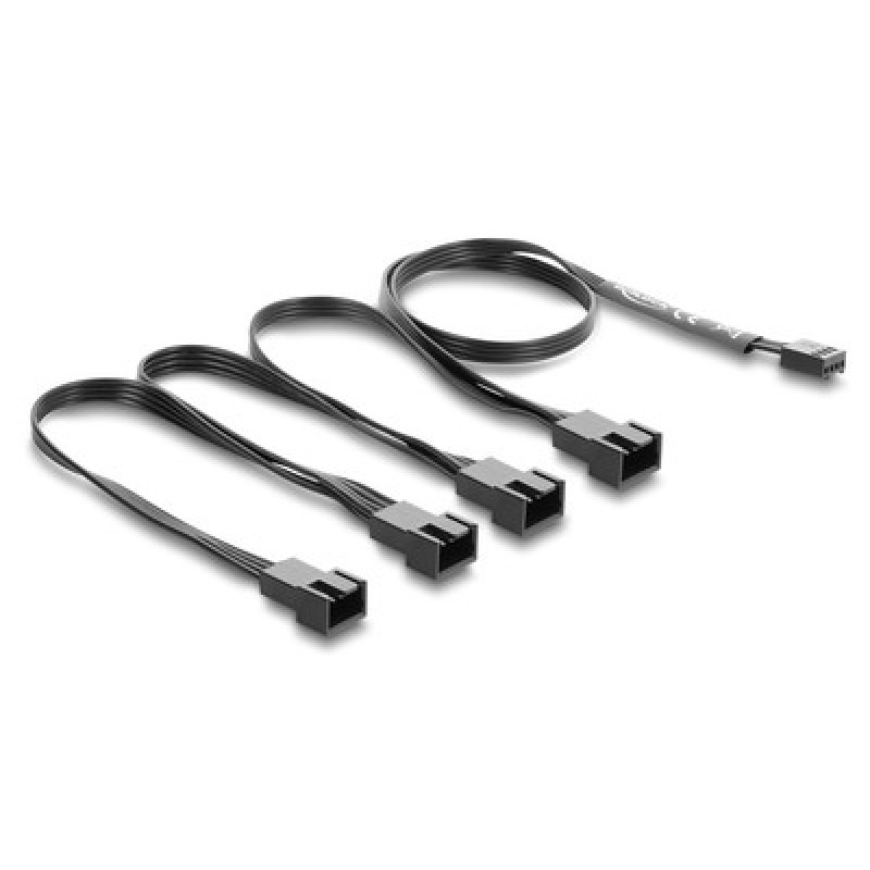 DELOCK DELOCK καλώδιο 1x 4pin PWM σε 4x 4pin PWM 84540 για ανεμιστήρες, 40cm