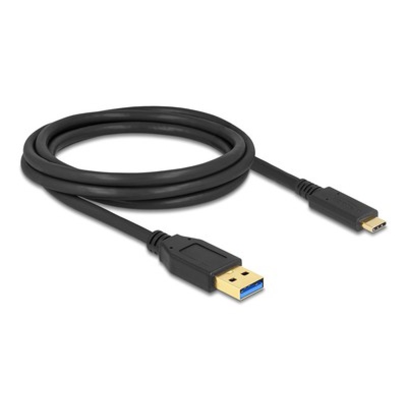 DELOCK DELOCK καλώδιο USB-C σε USB 84004, 10Gbps, 2m, μαύρο