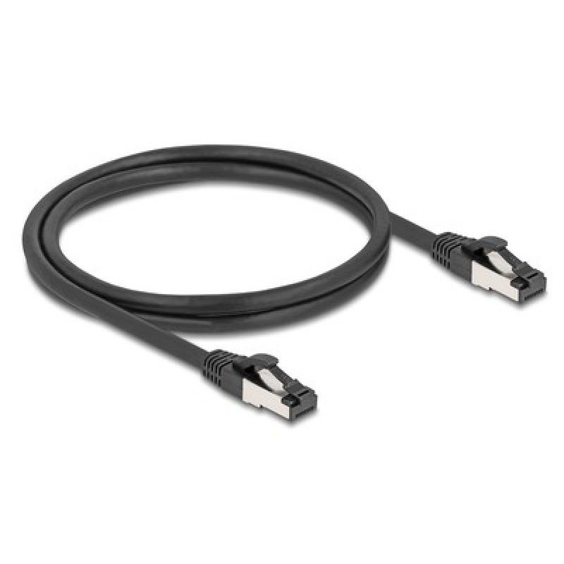 DELOCK DELOCK καλώδιο δικτύου 80571, CAT 8.1 S/FTP, copper, 2000MHz, 1m, μαύρο