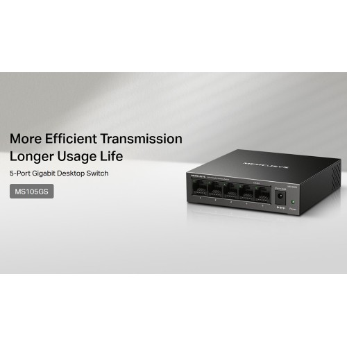 MERCUSYS MERCUSYS desktop switch MS105GS, 5x Gigabit θύρες, V2.0