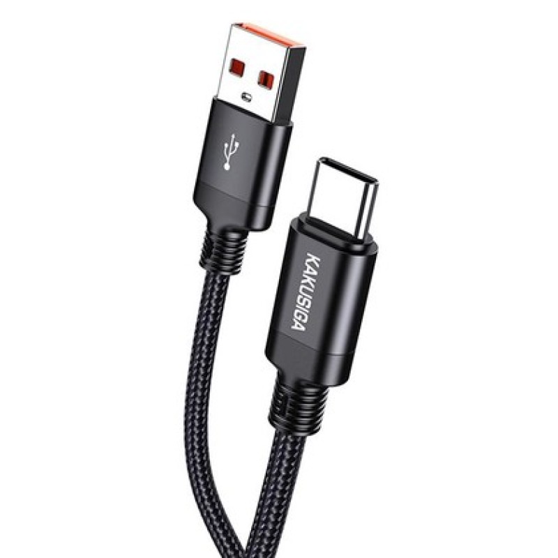 KAKUSIGA KAKUSIGA καλώδιο USB-C σε USB KSC-1000, 5A, 480Mbps, 3m, μαύρο