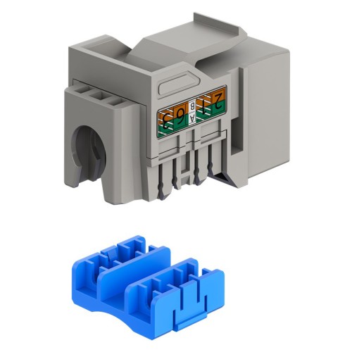 GOOBAY GOOBAY Keystone module RJ45 77951, CAT 6A UTP, slim & short, toolfree, γκρι