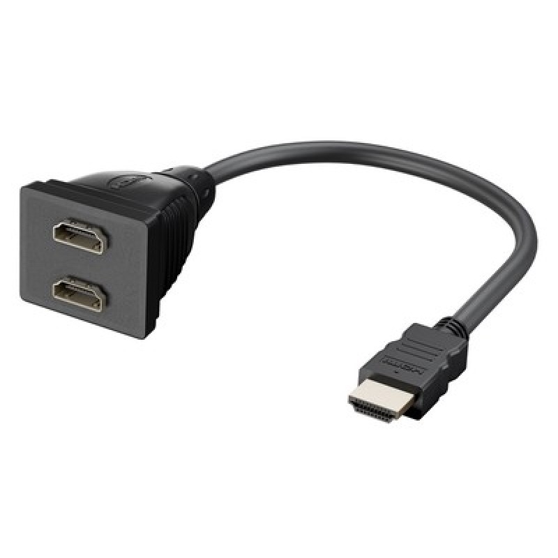 GOOBAY GOOBAY HDMI splitter 68784, 1x input/2x output, 1080p, μαύρο