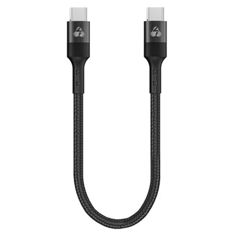 Powertech POWERTECH καλώδιο USB-C PTR-0204, PD 60W, 480Mbps, 25cm, μαύρο