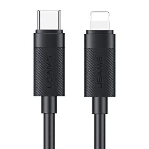 USAMS USAMS καλώδιο Lightning σε USB-C SJ781, 30W, 480Mbps, 1m, μαύρο