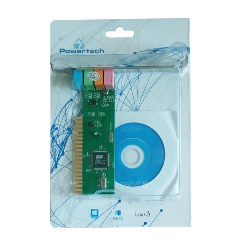 Powertech POWERTECH Κάρτα Επέκτασης PCI to 6 channel Audio, Chipset CM8738