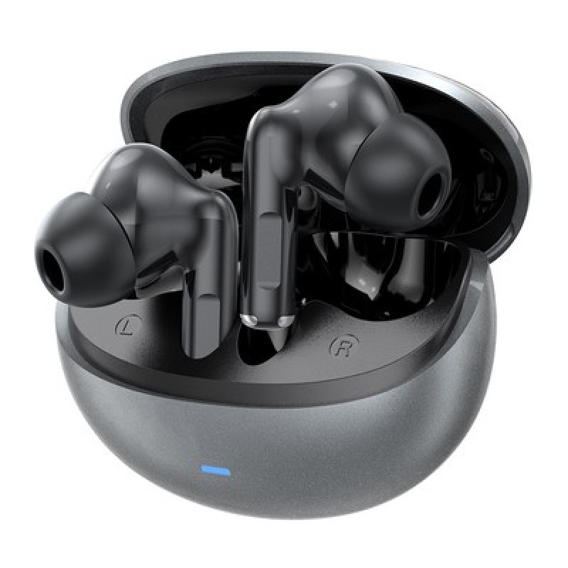 CELEBRAT CELEBRAT earphones με θήκη φόρτισης W80, True Wireless, 13mm, 30/230mAh, γκρι