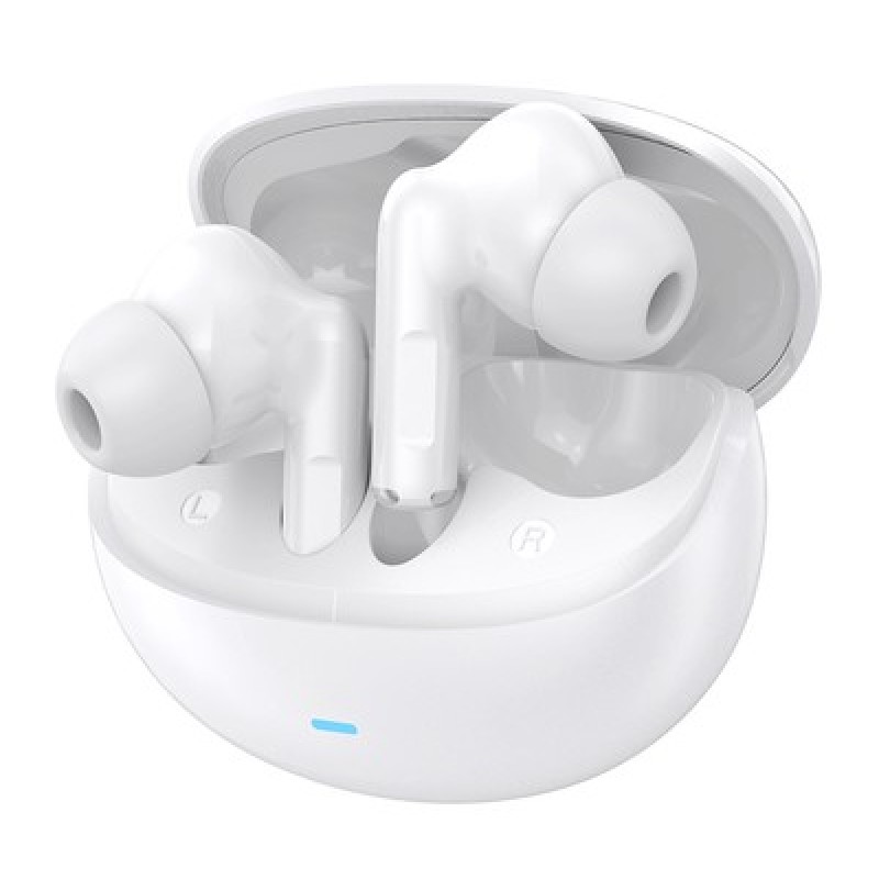 CELEBRAT CELEBRAT earphones με θήκη φόρτισης W80, True Wireless, 13mm, 30/230mAh, λευκά