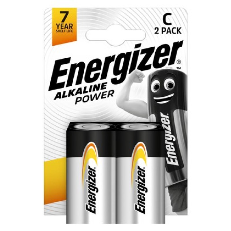 Energizer ENERGIZER αλκαλικές μπαταρίες Alkaline Power, C/LR14, 1.5V, 2τμχ