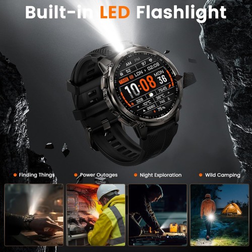 KOSPET KOSPET smartwatch TANK T4C, heart rate, 1.5