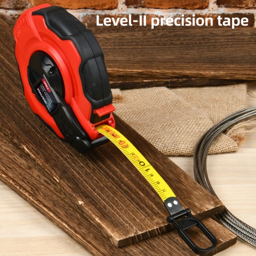 DELI DELI μετροταινία DL9920Y με μηχανισμό αναδίπλωσης, fibreglass ταινία, 20m/65ft x 14.5mm