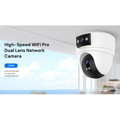 VSTARCAM VSTARCAM smart κάμερα CS2DR, 3MP, dual lens, WiFi, PTZ, SD