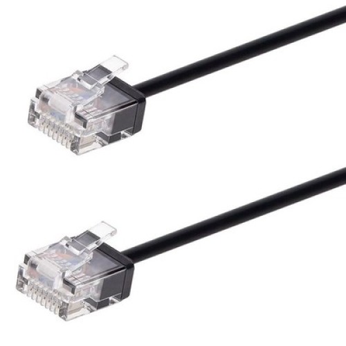 Powertech POWERTECH καλώδιο δικτύου CAB-N466, Cat 6A U/UTP, ultra slim, copper, 500MHz, 15m, μαύρο