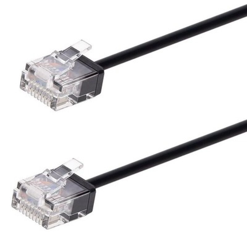 Powertech POWERTECH καλώδιο δικτύου CAB-N466, Cat 6A U/UTP, ultra slim, copper, 500MHz, 15m, μαύρο