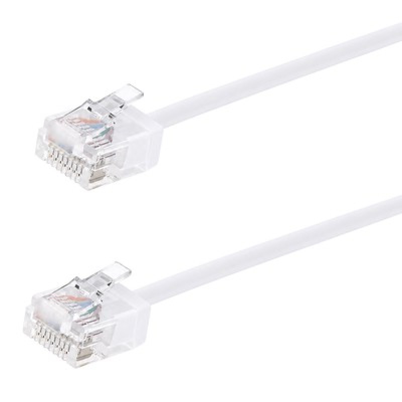 Powertech POWERTECH καλώδιο δικτύου CAB-N471, Cat 6A U/UTP, ultra slim, copper, 500MHz, 1.5m, λευκό