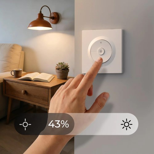 SONOFF SONOFF smart επιτοίχιος διακόπτης dimmer Orb-DIM, WiFi, Matter, 400W, λευκός