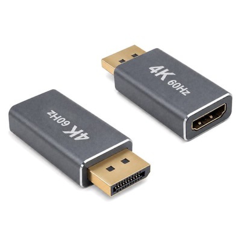 Powertech POWERTECH αντάπτορας DisplayPort σε HDMI CAB-DP085, 4K/60Hz, γκρι