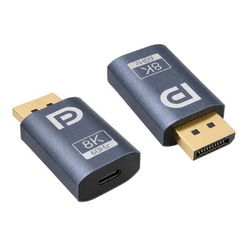 Powertech POWERTECH αντάπτορας DisplayPort σε USB-C CAB-UC102, 8K/60Hz, γκρι