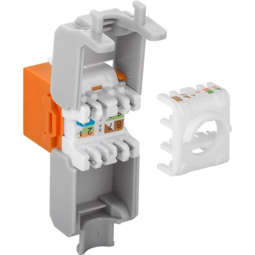 GOOBAY GOOBAY Keystone module RJ45 CAT 6A 90690, UTP, πορτοκαλί