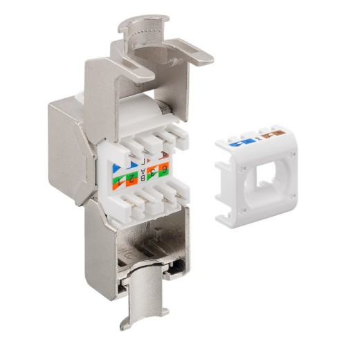 GOOBAY GOOBAY keystone module RJ45 CΑΤ 8.1 61129, STP, 2000 MHz, GHMT, ασημί