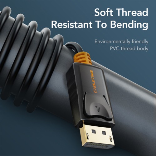 CABLETIME CABLETIME καλώδιο DisplayPort σε HDMI CT-AV585-02G, 1080p/60Hz, 1.8m, μαύρο