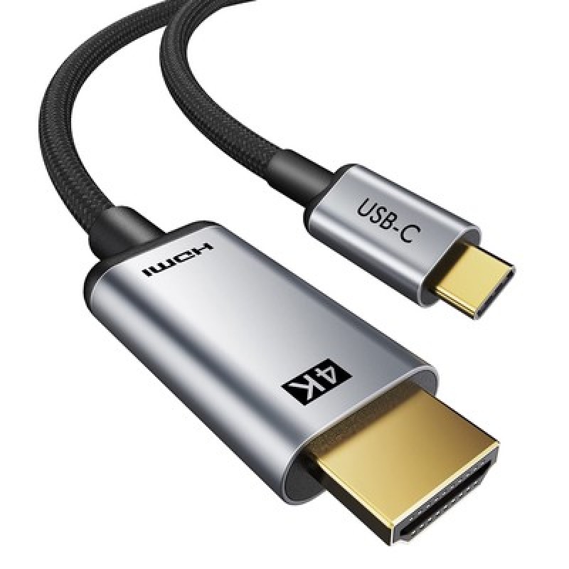 CABLETIME CABLETIME καλώδιο USB-C σε HDMI CT-CMHD2, 4K/60Hz, 1.8m, μαύρο