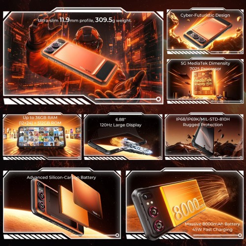 OUKITEL OUKITEL smartphone WP68 Air, 6.88