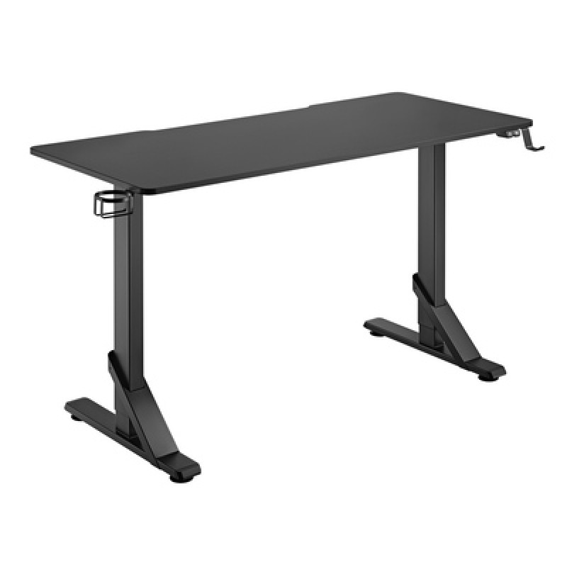 Brateck BRATECK gaming γραφείο GMD11-3, ρυθμιζόμενο ύψος, 136x60cm, RGB, μαύρο