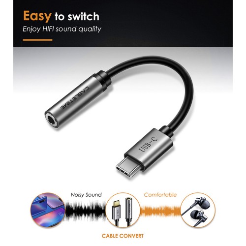 CABLETIME CABLETIME αντάπτορας USB-C σε 3.5mm CT-CMAUDIO, γκρι