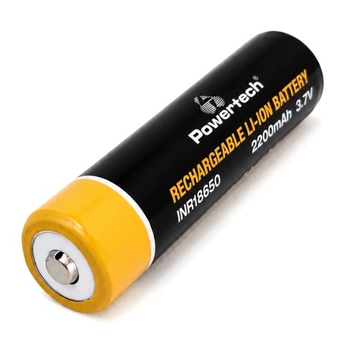 Powertech POWERTECH επαναφορτιζόμενη μπαταρία Li-ion INR18650 PT-1614, 2200mAh, 3.7V, button top, 1τμχ