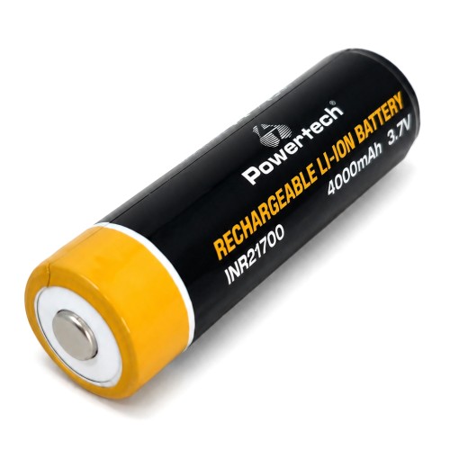 Powertech POWERTECH επαναφορτιζόμενη μπαταρία Li-ion INR21700 PT-1616, 4000mAh, 3.7V, button top, 1τμχ