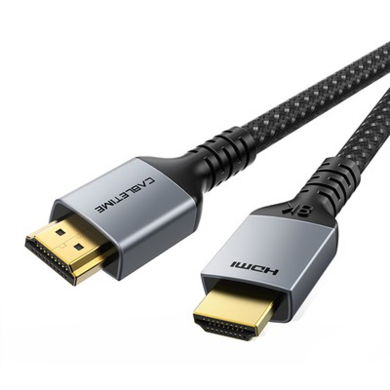 CABLETIME CABLETIME καλώδιο HDMI 2.1 CT-HD8K, 8K/60Hz, 48Gbps, 28AWG, 2m, μαύρο