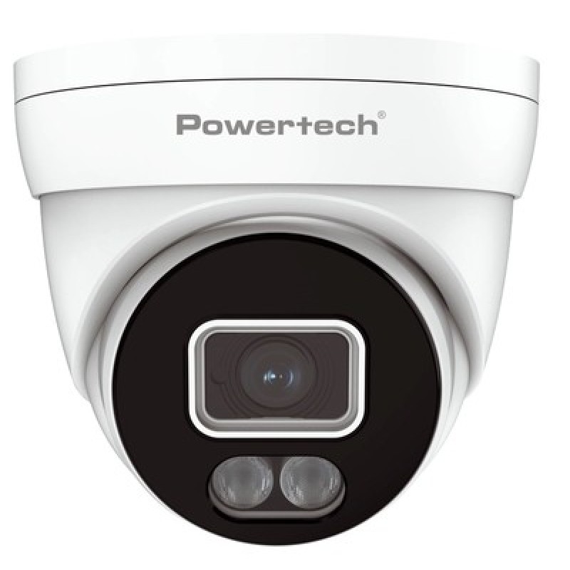 Powertech POWERTECH υβριδική κάμερα CCTV PT-1586 με μικρόφωνο & Full Color λειτουργία, 8MP, 2.8mm, IP67