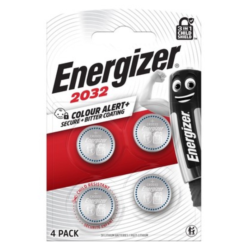 Energizer ENERGIZER μπαταρία λιθίου, CR2032, 3V, 4τμχ