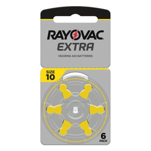 RAYOVAC RAYOVAC μπαταρίες ακουστικών βαρηκοΐας 10MF, mercury free, 1.45V, 6τμχ