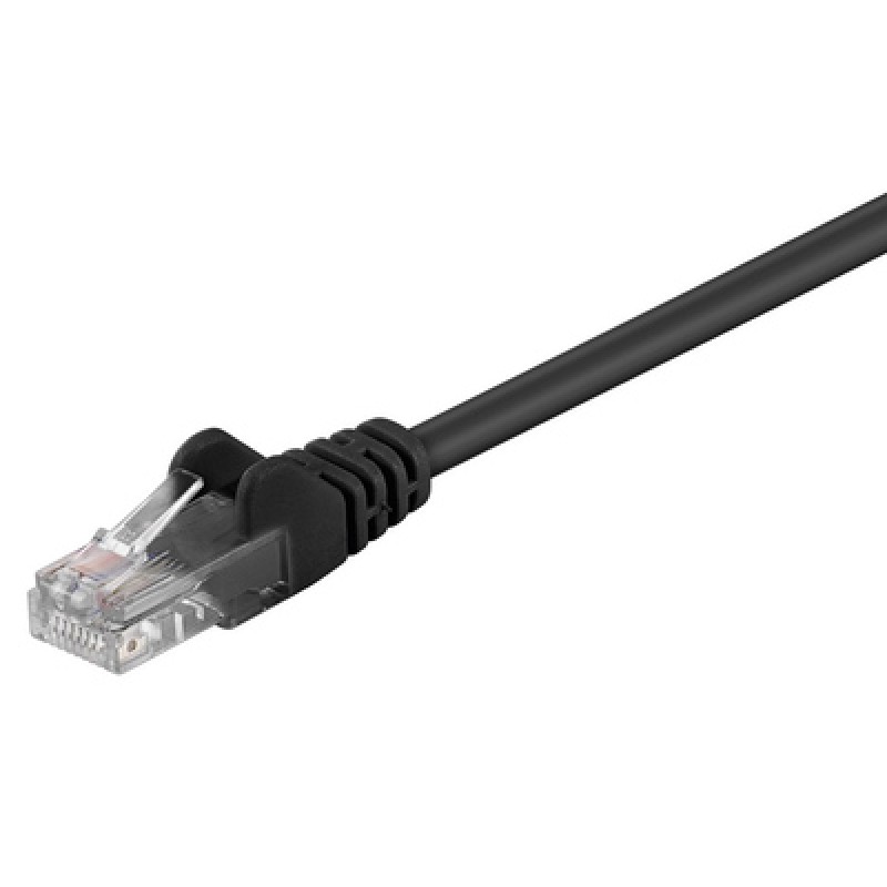 GOOBAY GΟOBAY καλώδιο δικτύου 68649, CAT 5e U/UTP, CCA, PVC, 3m, μαύρο