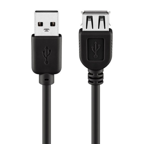 GOOBAY GOOBAY καλώδιο προέκτασης USB 93600, αρσενικό σε θηλυκό, 3m, μαύρο