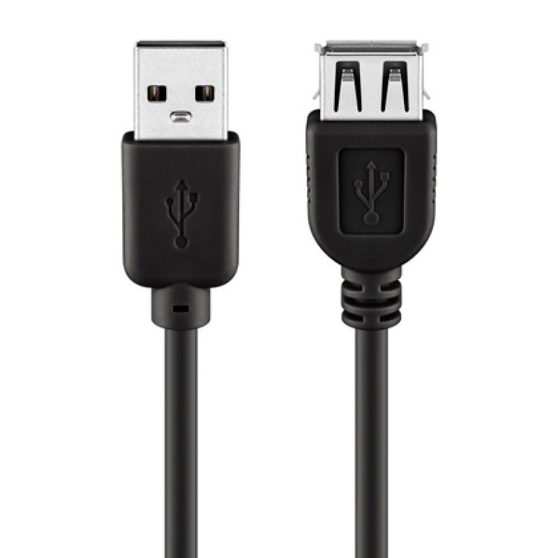 GOOBAY GOOBAY καλώδιο προέκτασης USB 93600, αρσενικό σε θηλυκό, 3m, μαύρο