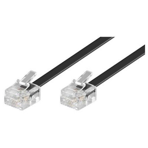 GOOBAY GOOBAY καλώδιο τηλεφώνου 50320, RJ11 6P4C, CCA, 15m, μαύρο