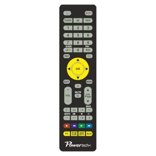 Powertech POWERTECH τηλεχειριστήριο PT-078, 4x συσκευές, προγραμματισμός μέσω Η/Υ