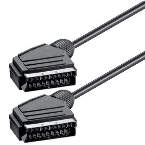 Powertech POWERTECH Καλώδιο Scart 21pin σε Scart 21pin CAB-S001, 1.4m, μαύρο