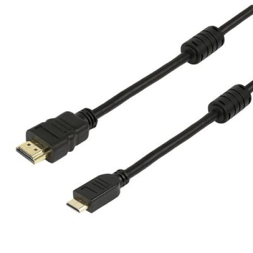 Powertech POWERTECH καλώδιο mini HDMI σε HDMI CAB-H011 με Ethernet, 1.5m, μαύρο