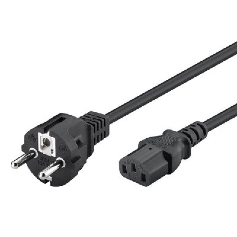 Powertech POWERTECH καλώδιο τροφοδοσίας CAB-P006, 3x 1mm², cooper, 1.5m, μαύρο