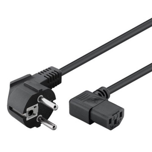 Powertech POWERTECH καλώδιο τροφοδοσίας Η/Υ & οθόνης CAB-P003, 3x0.75mm², 1.5m, μαύρο