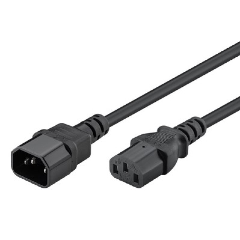 Powertech POWERTECH καλώδιο τροφοδοσίας προεκταση CAB-P004 3x 0.75mm², 1.5m, μαύρο