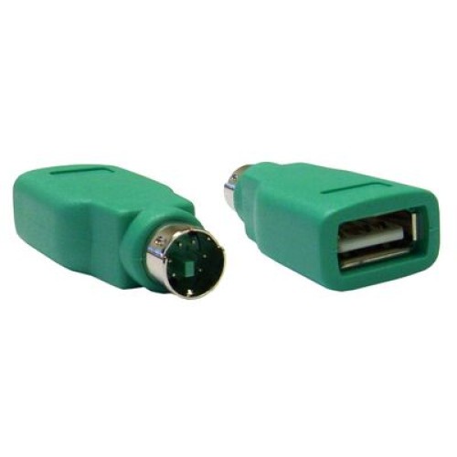 Powertech POWERTECH αντάπτορας USB 2.0 θηλυκό σε PS2 αρσενικό CAB-U021, πράσινος